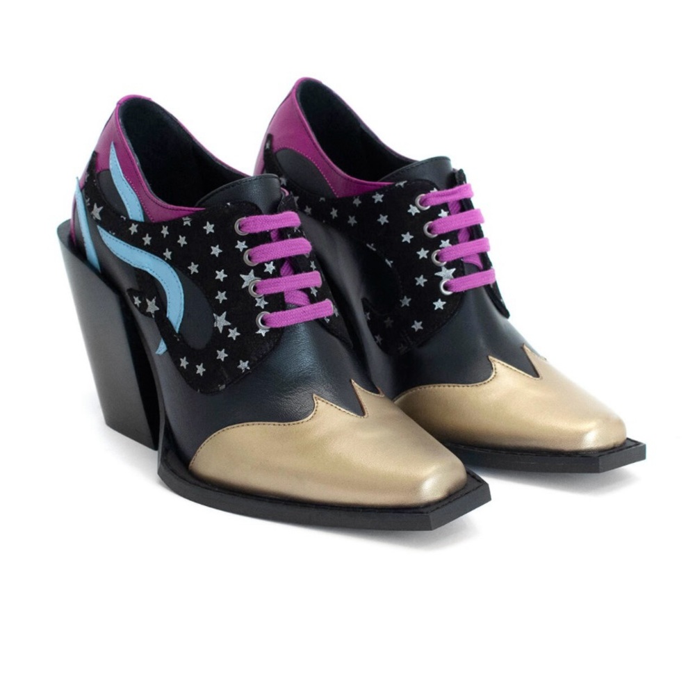 John Fluevog Dali Contrast Lace Up Size M7/W9